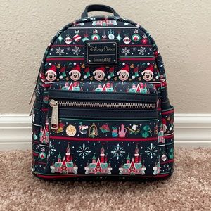 NEW! 2020 Disney Parks Christmas sweater Loungefly mini backpack